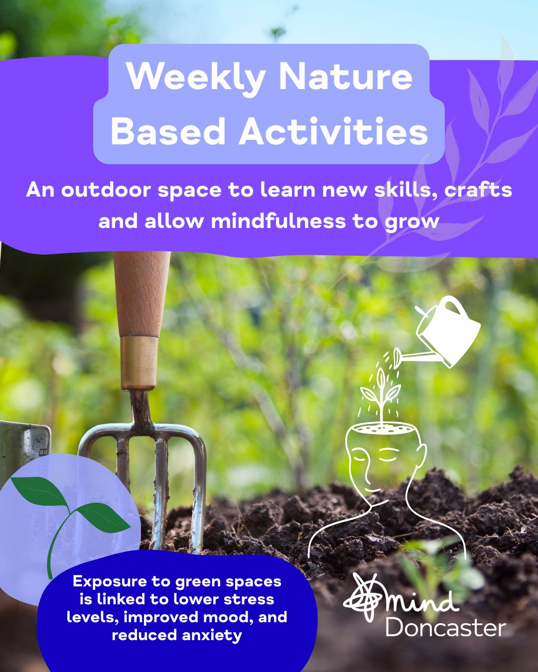 An outdoor space to learn new skills, crafts and allow mindfulness to grow